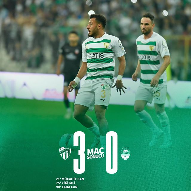 Bursaspor, Kahramanmaraş Spor'u 3-0'lık skorla mağlup etti