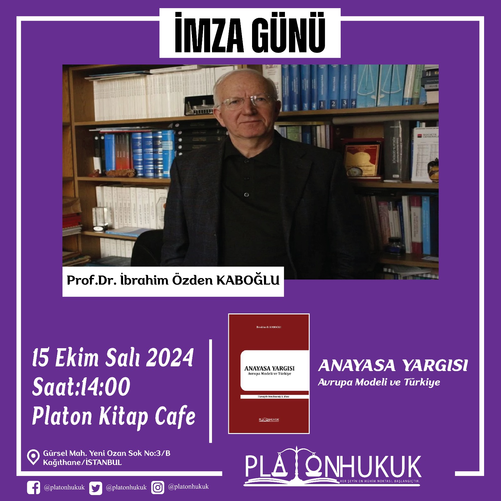 İstanbul'da Platon Kitap Cafe'de Toplantı Düzenlenecek