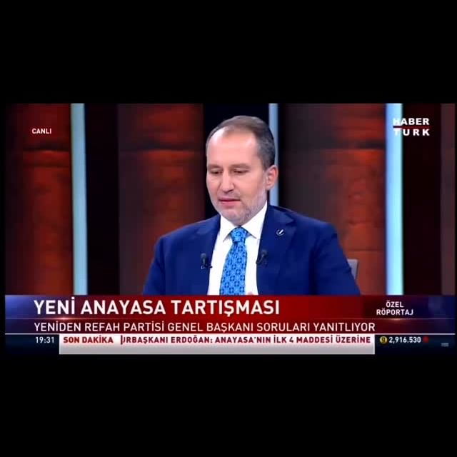 Yeniden Refah Partisi Genel Başkanı Dr. Fatih Erbakan, Türkiye'nin Önemli Sorunlarına Dikkat Çekti