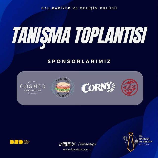 Kariyer ve Gelişim Kulübü, Sponsorlarına Teşekkür Etti