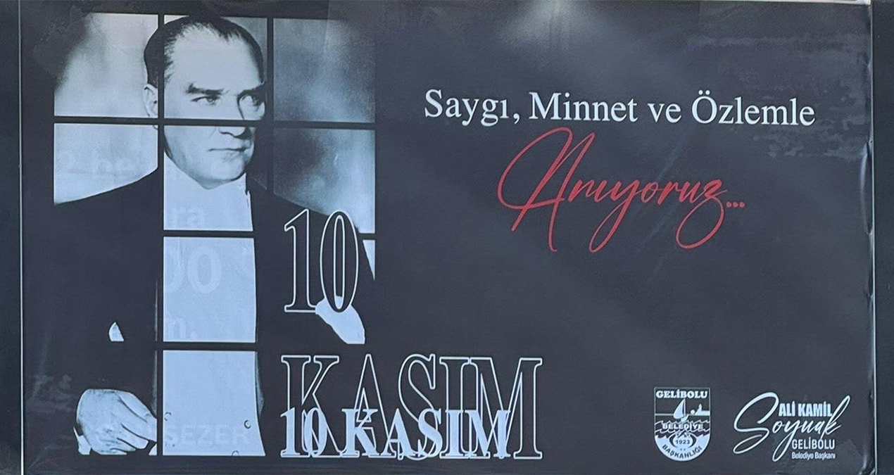 Gelibolu Belediyesi'nin 10 Kasım Afişleri Tartışma Yarattı