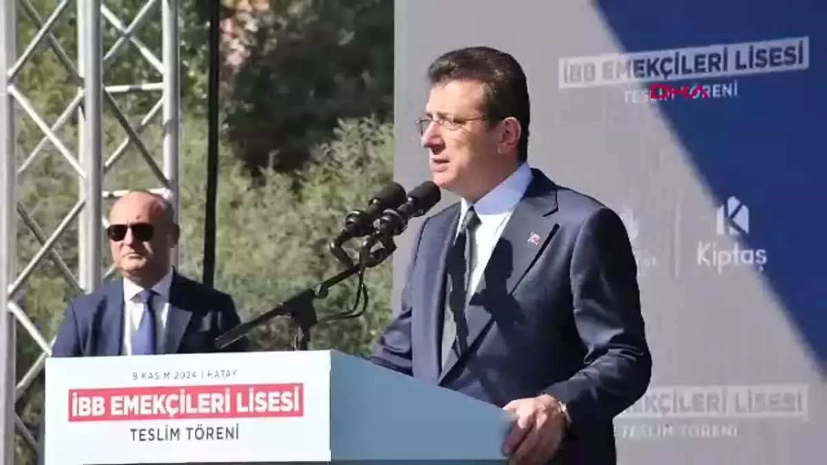 İBB Emekçileri Tarafından İnşa Edilen Kırıkhan Lisesi Teslim Edildi