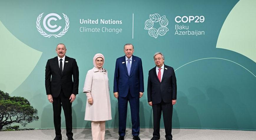 Emine Erdoğan'dan COP29 Dünya Liderleri İklim Eylemi Zirvesi'ne Destek