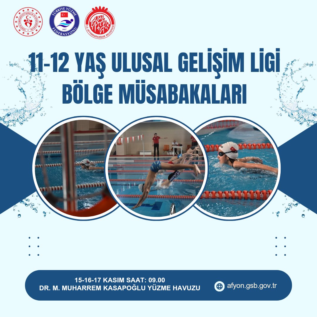 Afyonkarahisar'da Ulusal Yüzme Müsabakaları Heyecanı