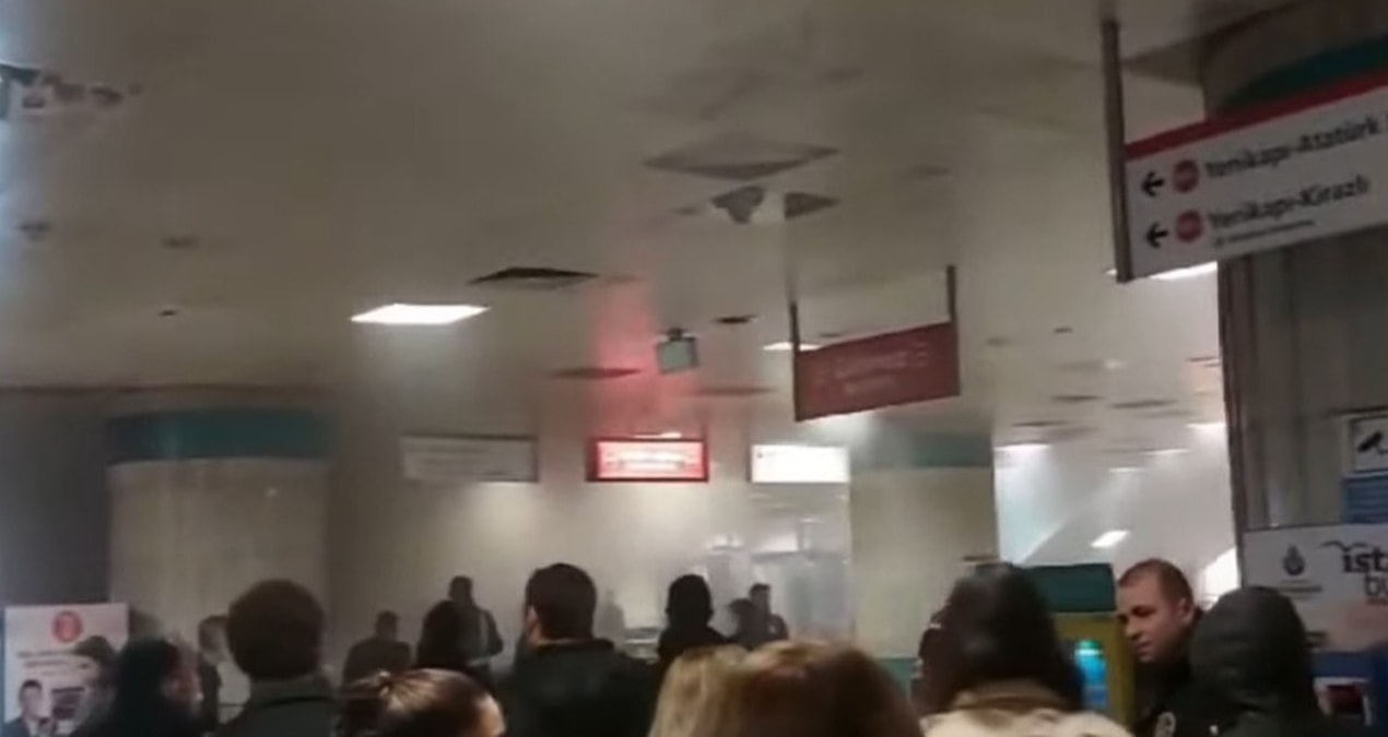 Yenikapı Metro Hattında Duman Paniği