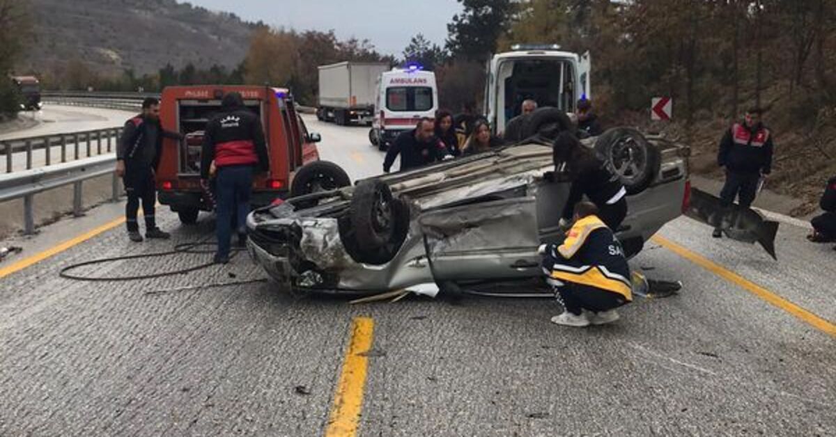 Çankırı'da Kontrolden Çıkan Otomobil Takla Attı: 2 Yaralı