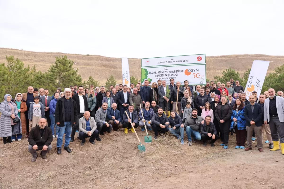 ÖSYM 50. Yılında Hatıra Ormanı İçin Fidan Dikti