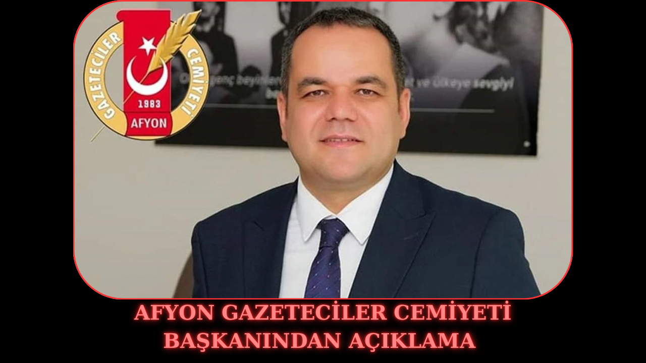 GAZETECİLER CEMİYETİ BAŞKANI MAHMUT ÖNDER ARTUKTAN AÇIKLAMA.