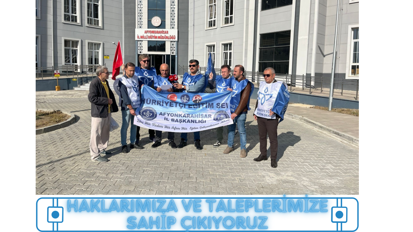 Hürriyetçi Eğitim Sen İl Temsilcisi Nizamettin ŞENOL BASIN AÇIKLAMASINDA BULUNDU.