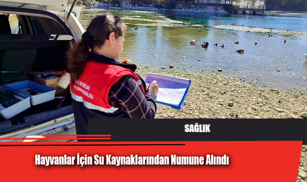 Hayvanlar İçin Su Kaynaklarından Numune Alındı