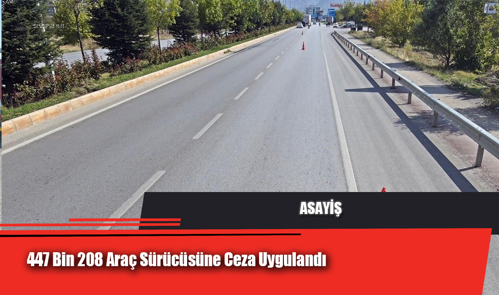 447 Bin 208 Araç Sürücüsüne Ceza Uygulandı