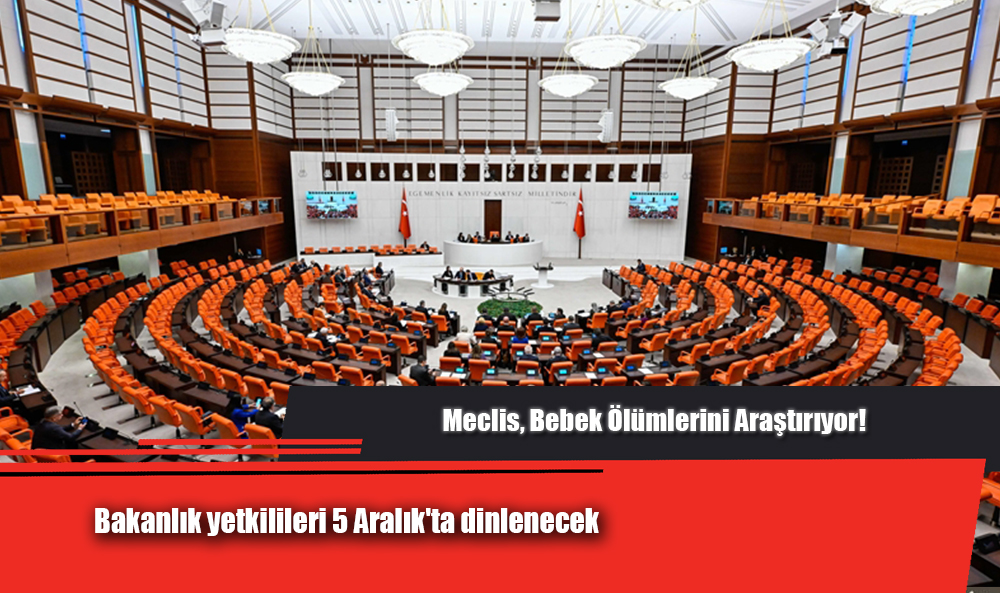 Meclis, Bebek Ölümlerini Araştırıyor! Bakanlık yetkilileri 5 Aralık'ta dinlenecek